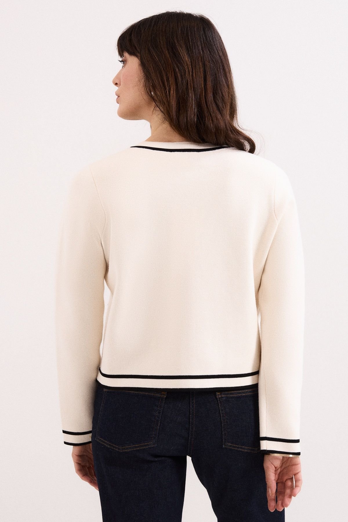 Phase Eight Phase Eight Women's Lola Button-Front Knit Cardigan in Off-White - 3