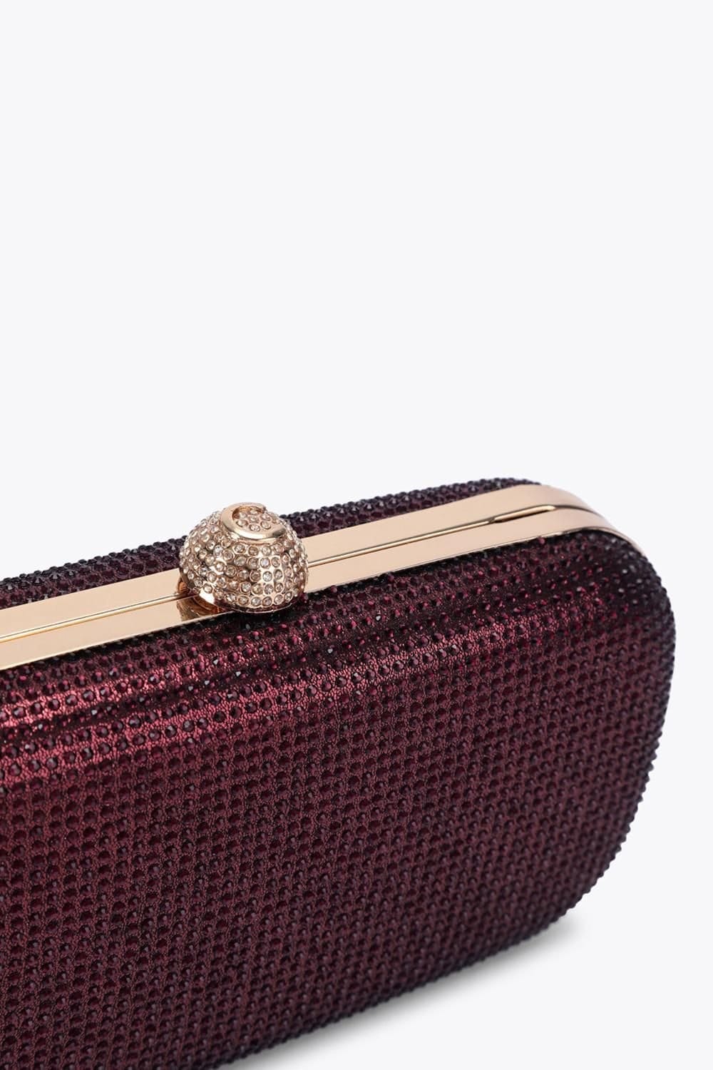 Carvela Carvela Women's 'Cecilia Hard Clutch' Bag in Dark Red - 4