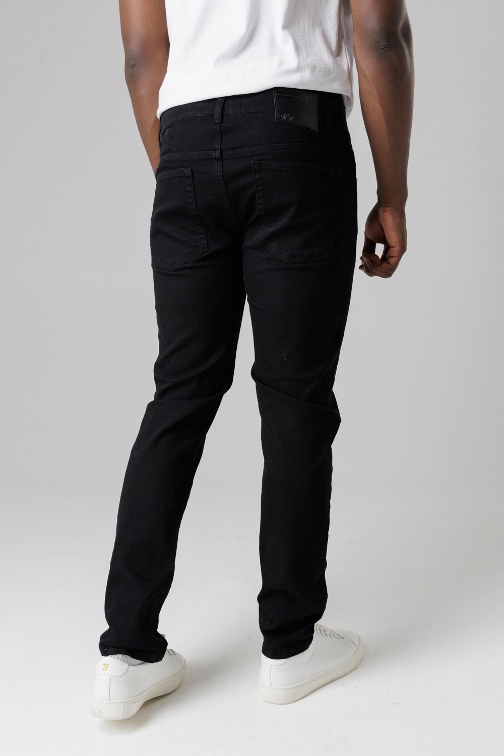 Tokyo Laundry Tokyo Laundry Men's Slim Fit Cotton Blend Jeans in Black - 2