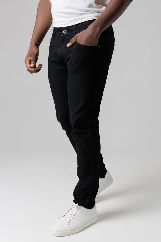Tokyo Laundry Tokyo Laundry Men's Slim Fit Cotton Blend Jeans in Black - 3
