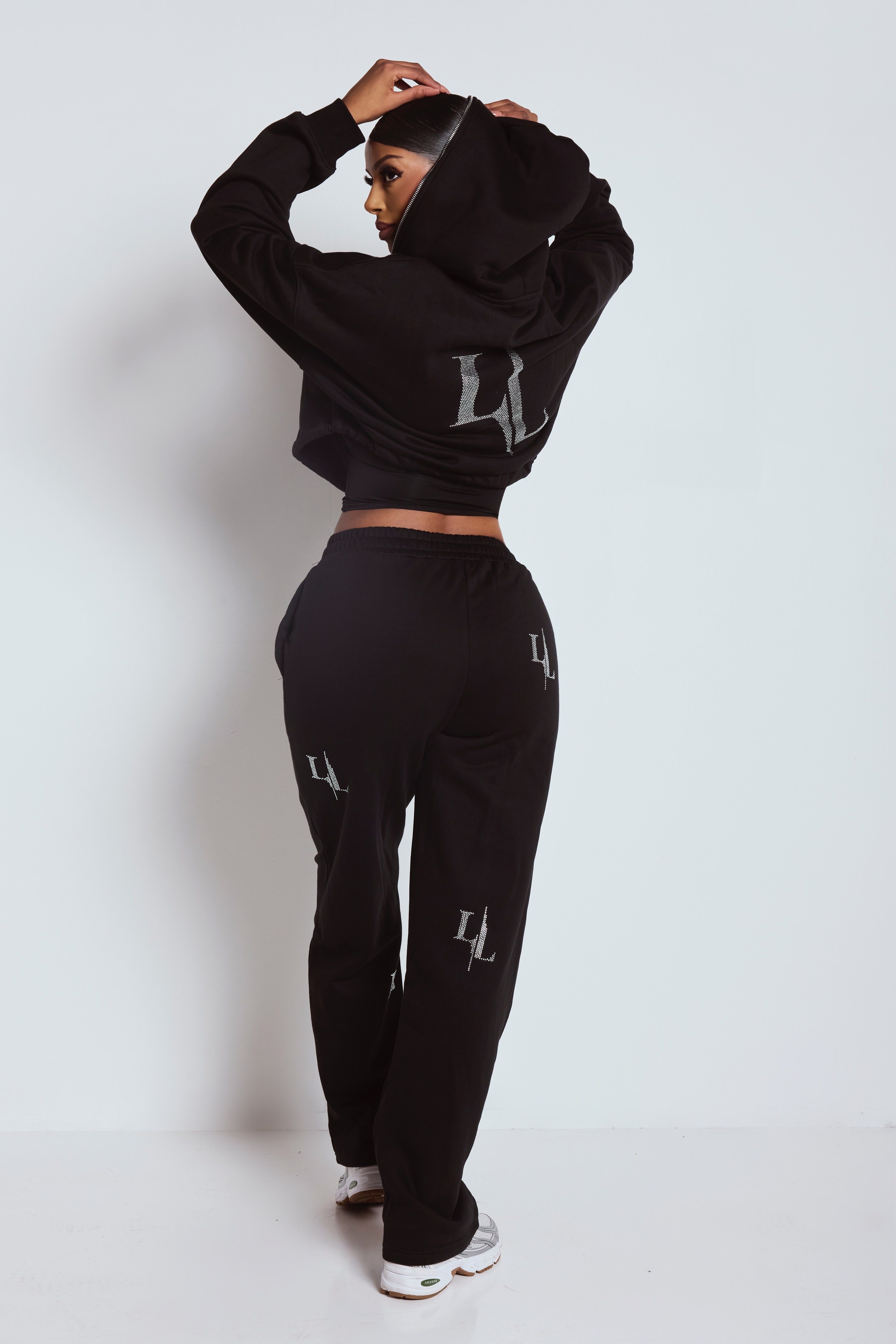 LEMONLUNAR LEMONLUNAR Women's The LL Sweatpants in Black - 3