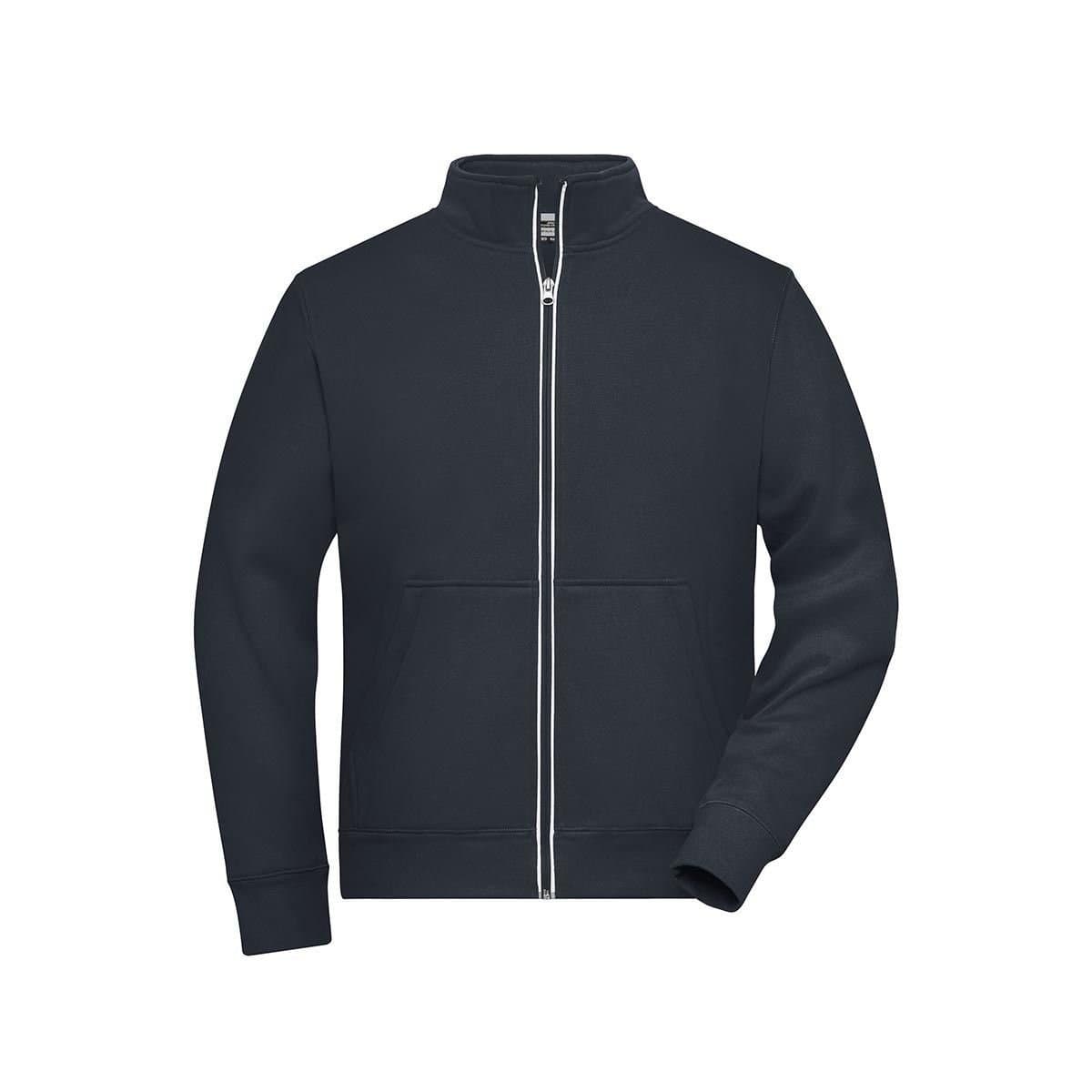 James and Nicholson James and Nicholson Men's Solid Doubleface Work Jacket in Dark Grey