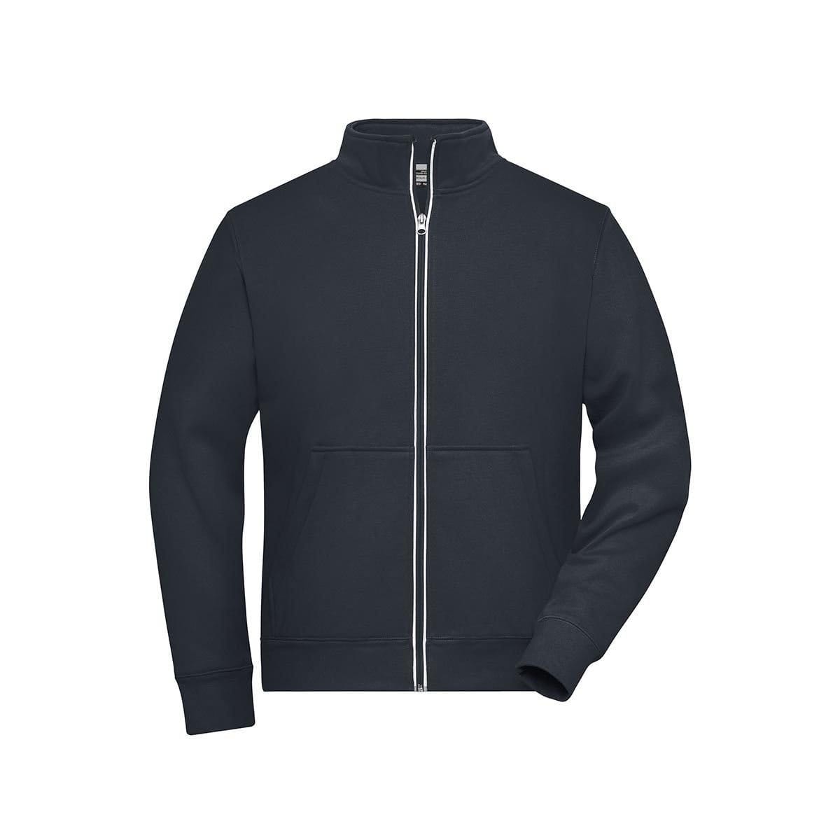 James and Nicholson Men's Solid Doubleface Work Jacket in Dark