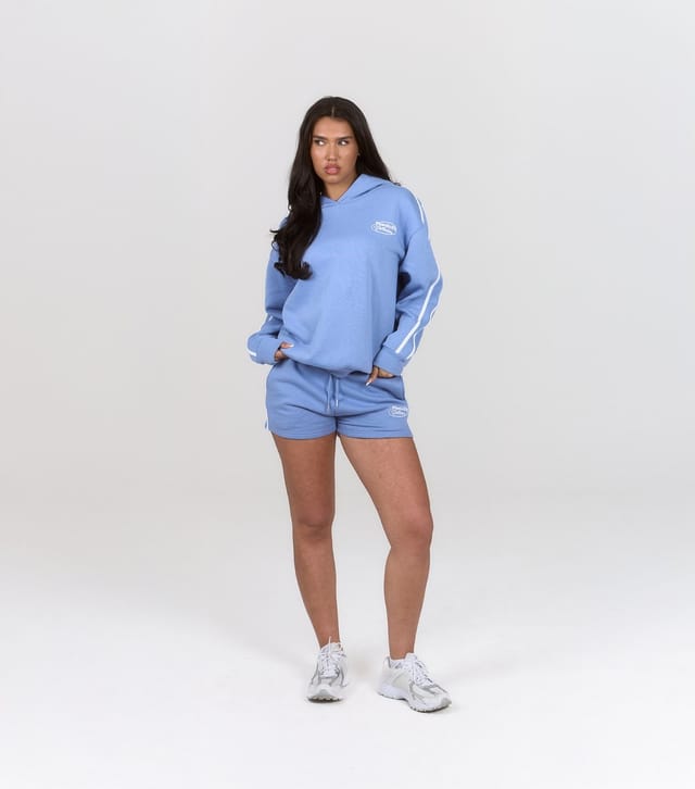 Peach Fit Women's Light Blue Side Stripe Laelia Hoodie Peach Fit New Look - 2