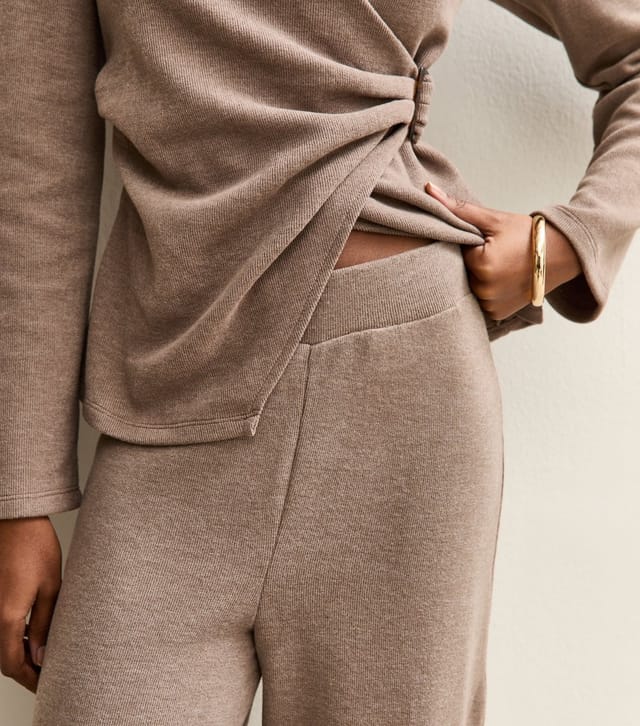New Look Women's Mink Soft Touch Wide Leg Trousers New Look - 2