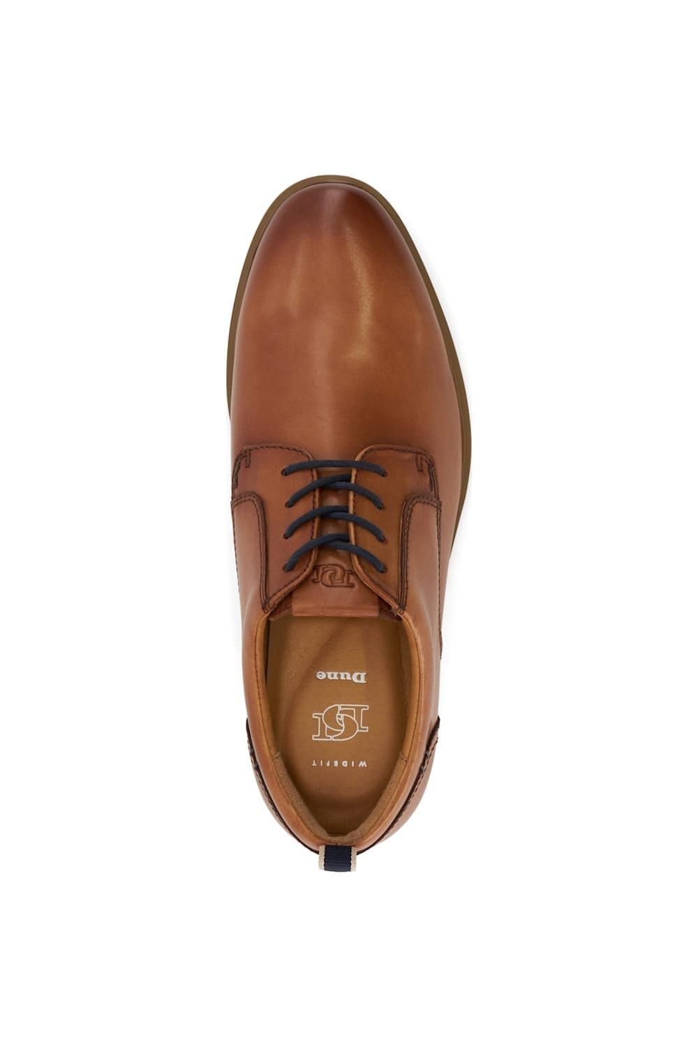 Dune London Dune London Men's Wide Fit 'Blaksley' Leather Casual Shoes in Brown - 4