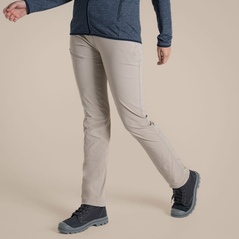 Craghoppers Craghoppers Women's Nosilife Anti-Insect Pro Lightweight Walking Trousers in Light Beige - 1