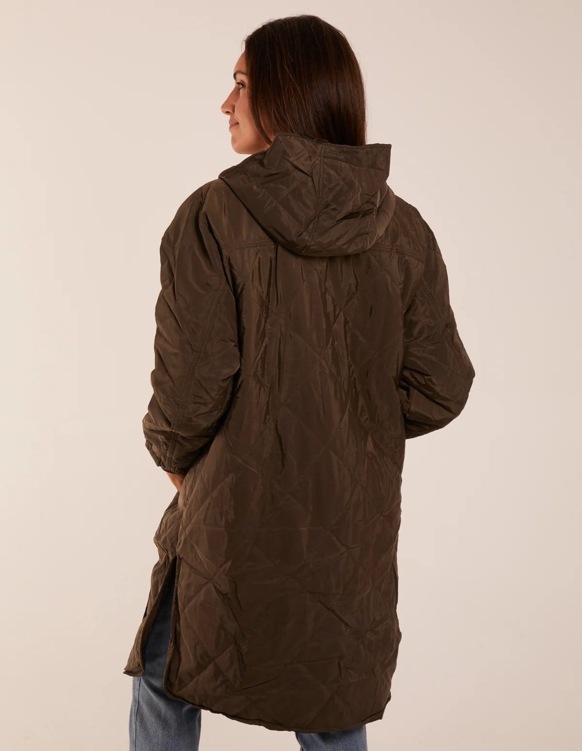 Blue Vanilla Diamond Quilted Coat - 4