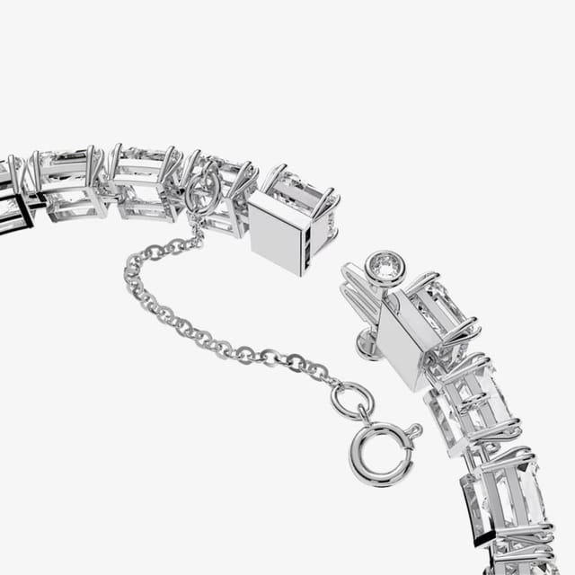 Swarovski Swarovski Women's Millenia Square White Crystal Bracelet 5599202 in Silver - 3