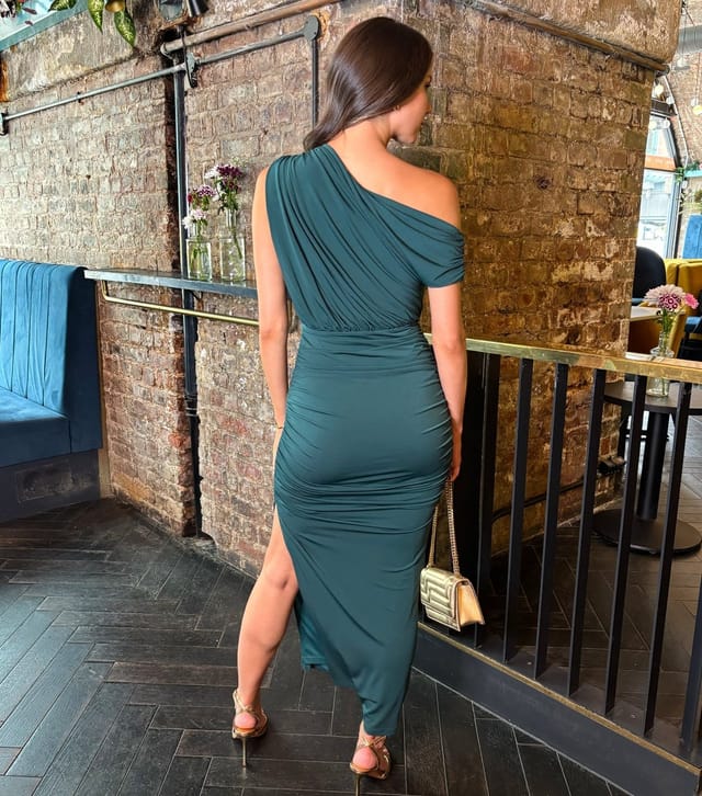 AX Paris Women's Green Off The Shoulder Midi Dress AX Paris New Look - 3