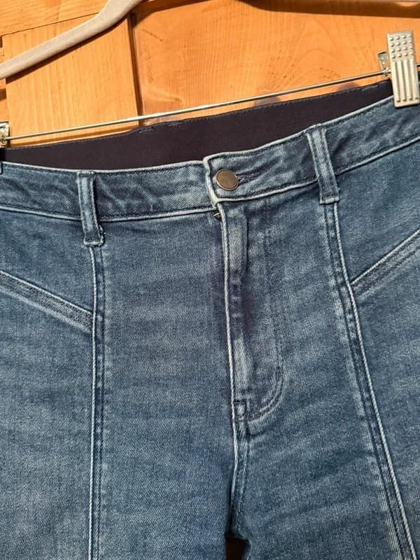 Briggs Briggs Blue Stretch Jeans Straight Leg High Waist UK 12 EU 40