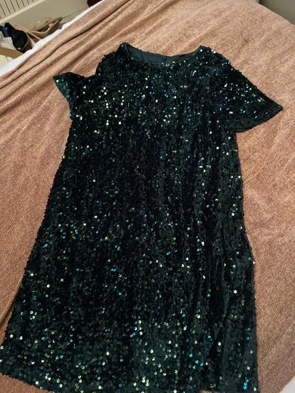 New Look New look green sequin dress size 10