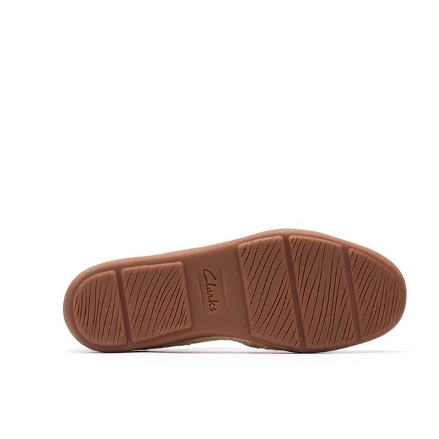 Clarks Clarks Women's Elaina Dusk Beige Nubuck Slip Ons - 3