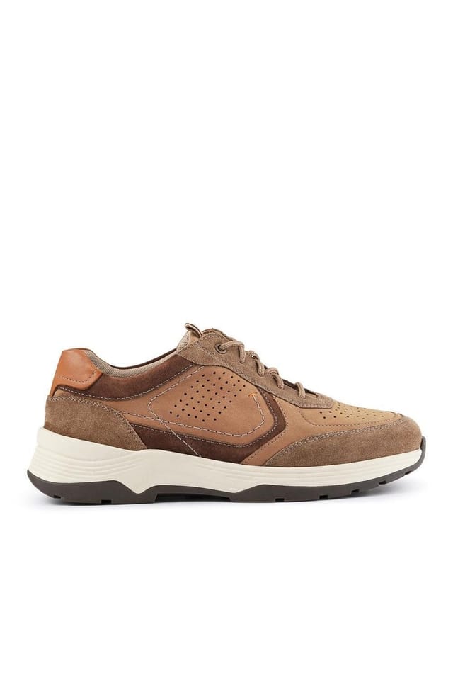 Easyfit Easyfit Men's Extra-Wide-Fit Bungee-Lace Trainers in Brown - 2