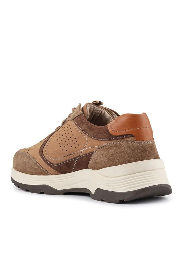 Easyfit Easyfit Men's Extra-Wide-Fit Bungee-Lace Trainers in Brown - 3