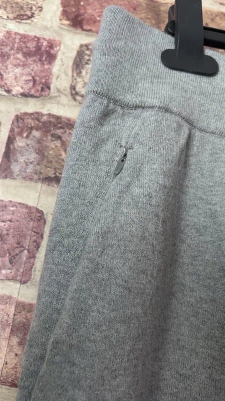 Lululemon Lululemon Cotton-Cashmere Cozy Jogger Grey Cuffed Zip Pocket UK18 US14 - New