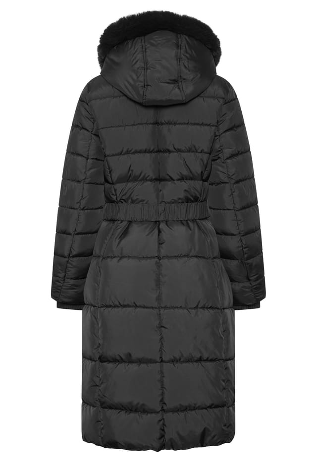 M&Co M&Co Women's Glam Belted Midi Coat in Black - 3