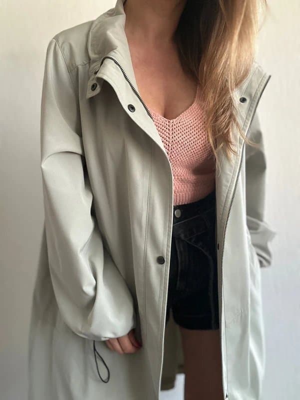Four Seasons Four Seasons London light spring long parka size L 14/18