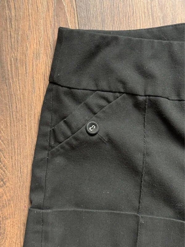 Jane Norman Vintage 2000s Jane Norman low rise black tailored mini shorts - UK 10 W30”