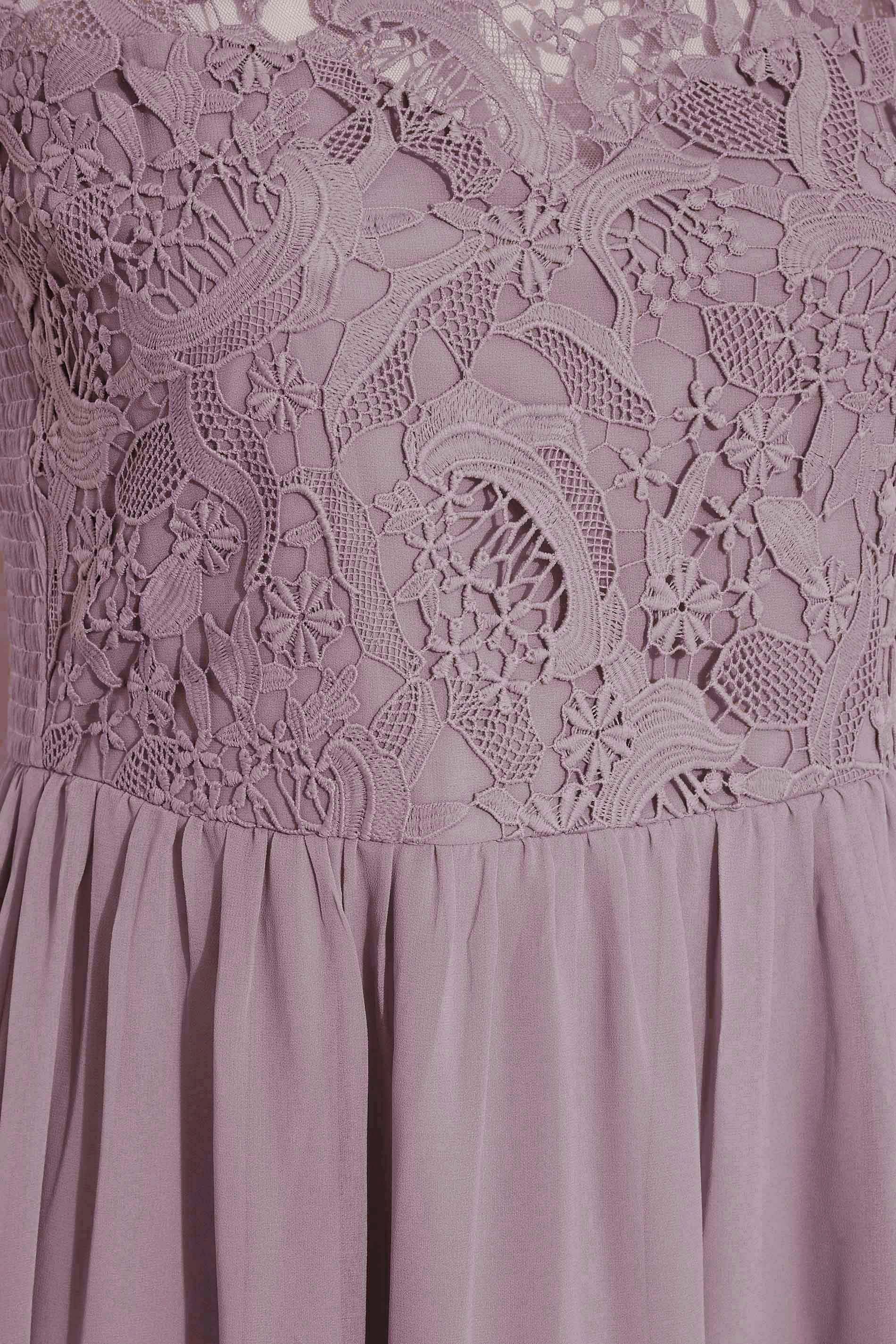 Yours Yours Women's Chiffon Maxi Dress in Dusty Pink - 4