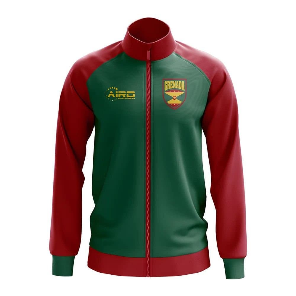 Grenada Grenada Men's Concept Football Track Jacket in Green