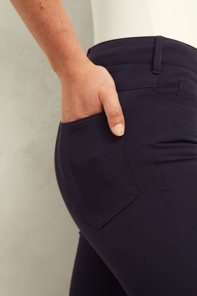 Hobbs London Hobbs London Women's Amanda High Waist Skinny Jeans in Dark Navy - 3