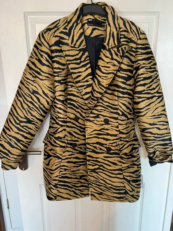 ASOS Brown & Black Tiger Print Blazer