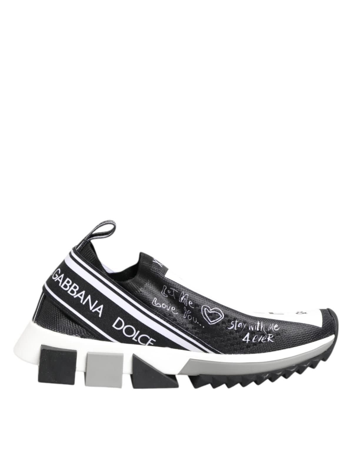 Dolce & Gabbana Dolce & Gabbana Black White Low Top Sneakers
