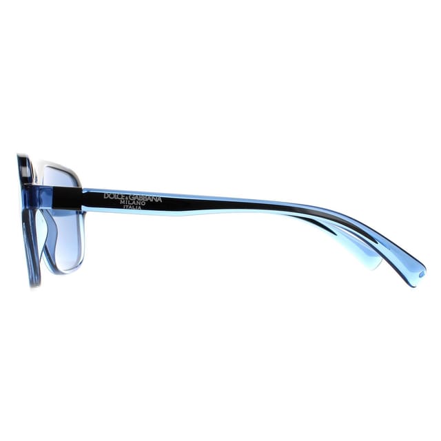 Dolce & Gabbana Dolce & Gabbana Men's Square Transparent Blue & Black Dark Blue DG6134 Sunglasses - 3