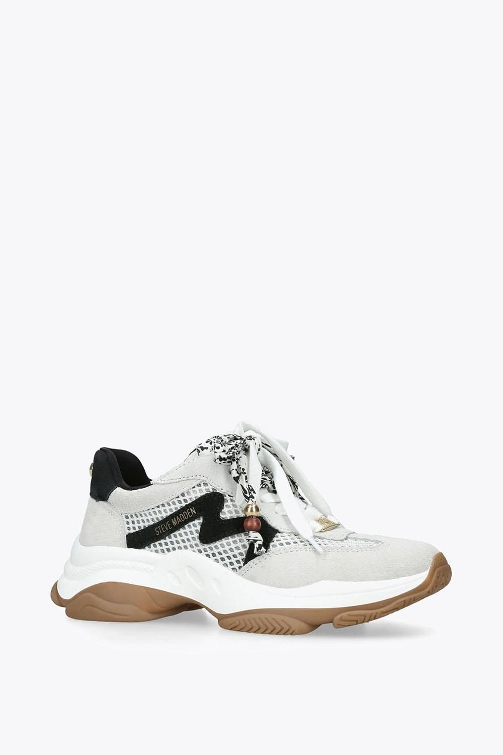 Steve Madden STEVE MADDEN Women's 'Maxfield Cream' Suede Trainers in Cream - 4