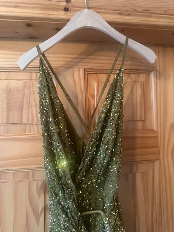ASOS Green sequin dress