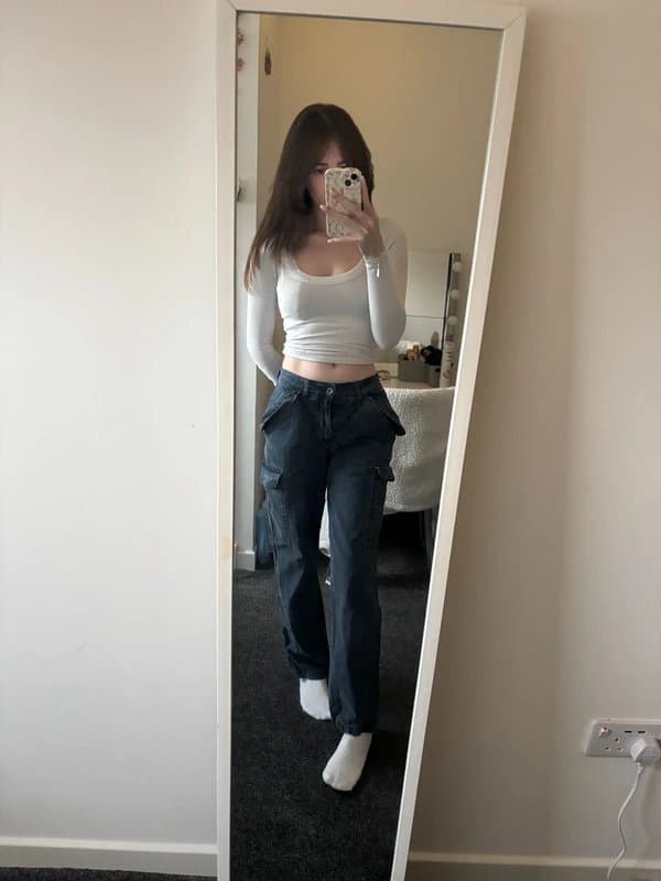 ASOS ASOS Design Navy Cargo Pants
