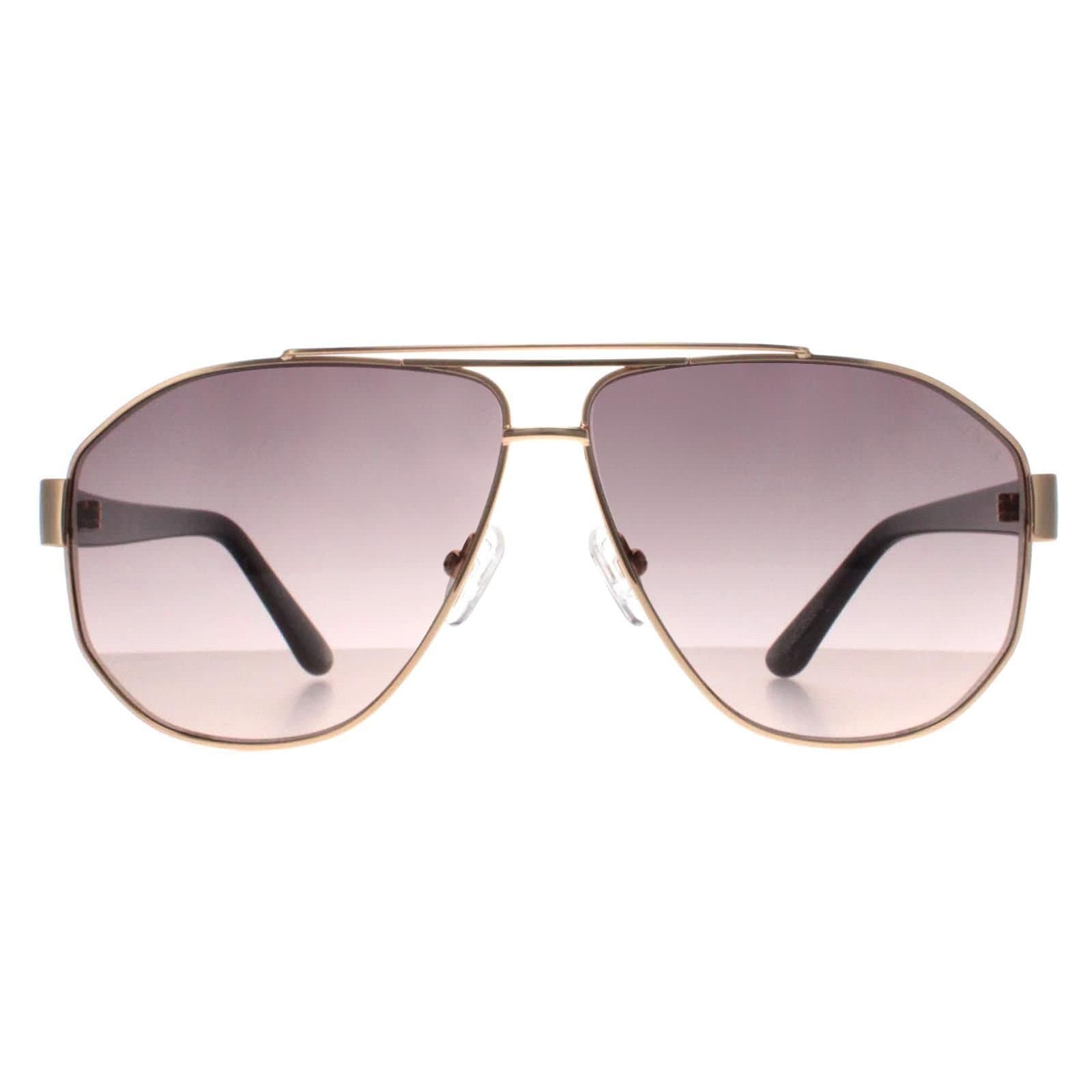 GUESS Guess Women's Aviator Gold Grey Gradient GF6145