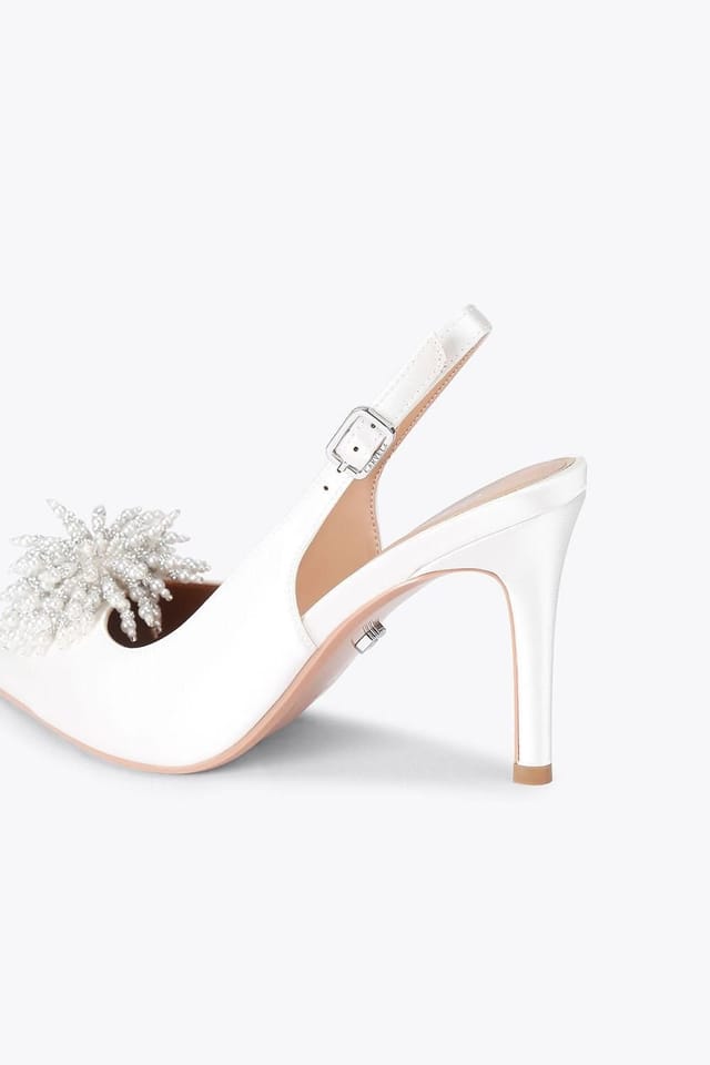 Carvela Carvela Women's 'Lucia' Satin Heels in White - 3