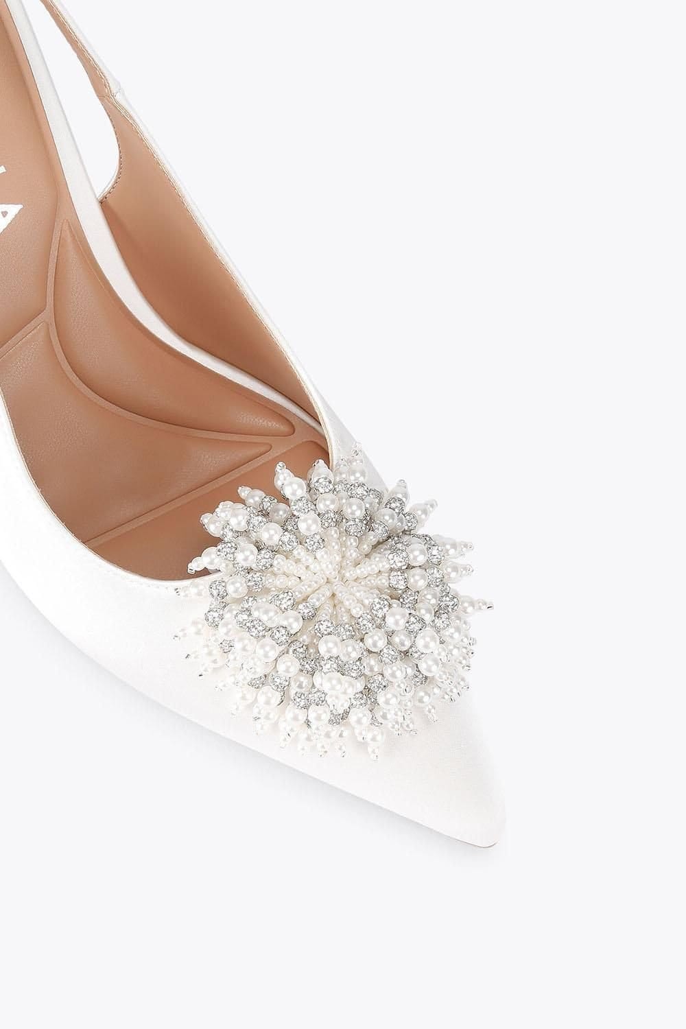 Carvela Carvela Women's 'Lucia' Satin Heels in White - 4
