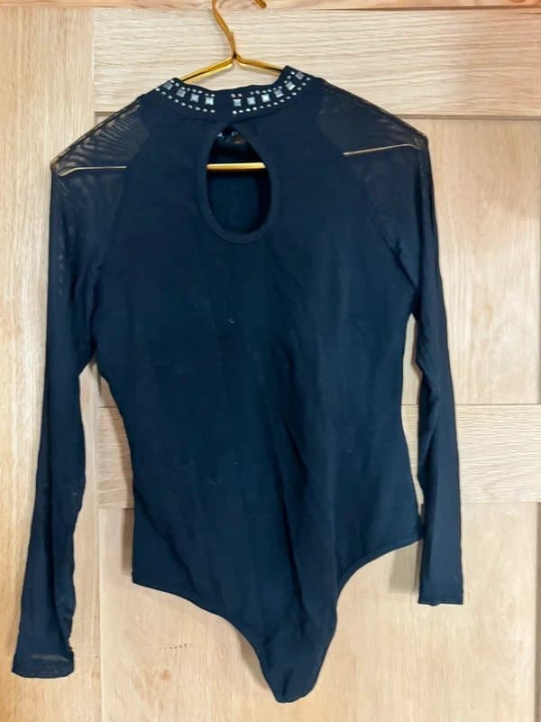 New Look Brand new black embellished bodysuit