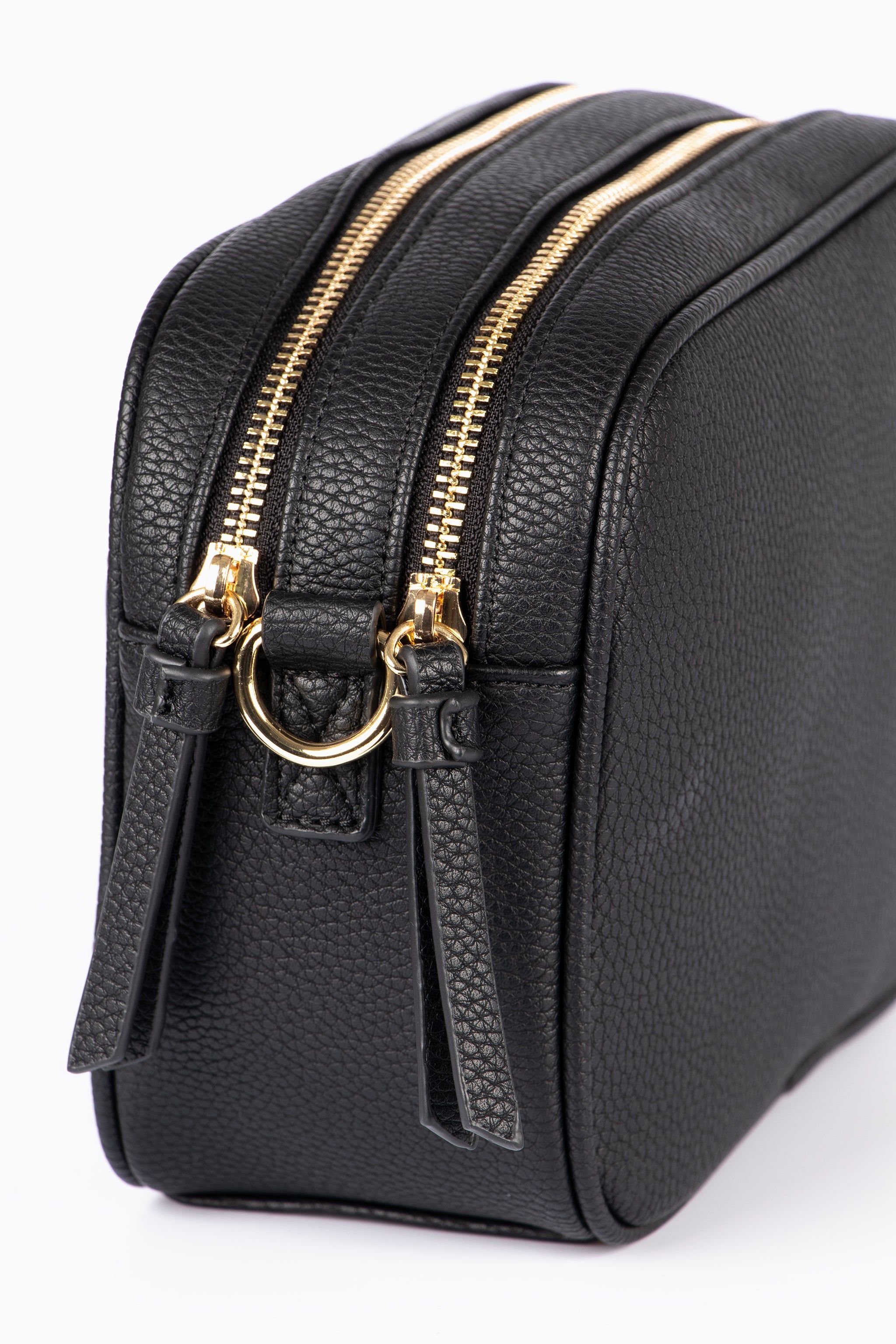 Etre Etre Women's Willa Crossbody Bag - Black, Pebbled Faux Leather in Black - 3