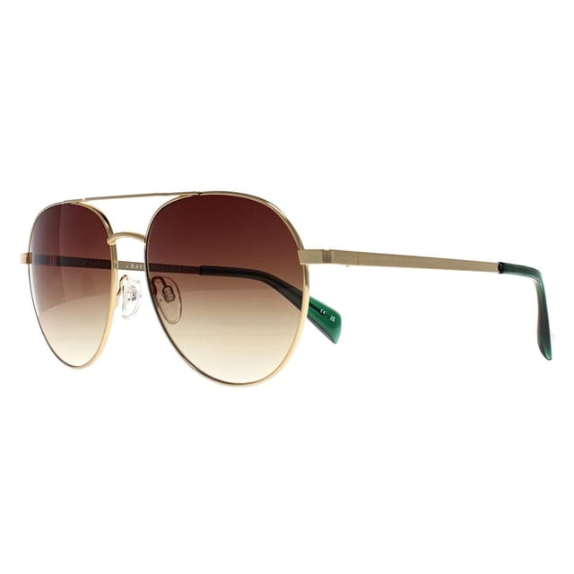 Ted Baker Ted Baker Men's Aviator Antique Gold Brown Gradient TB1682 Konrad - 2