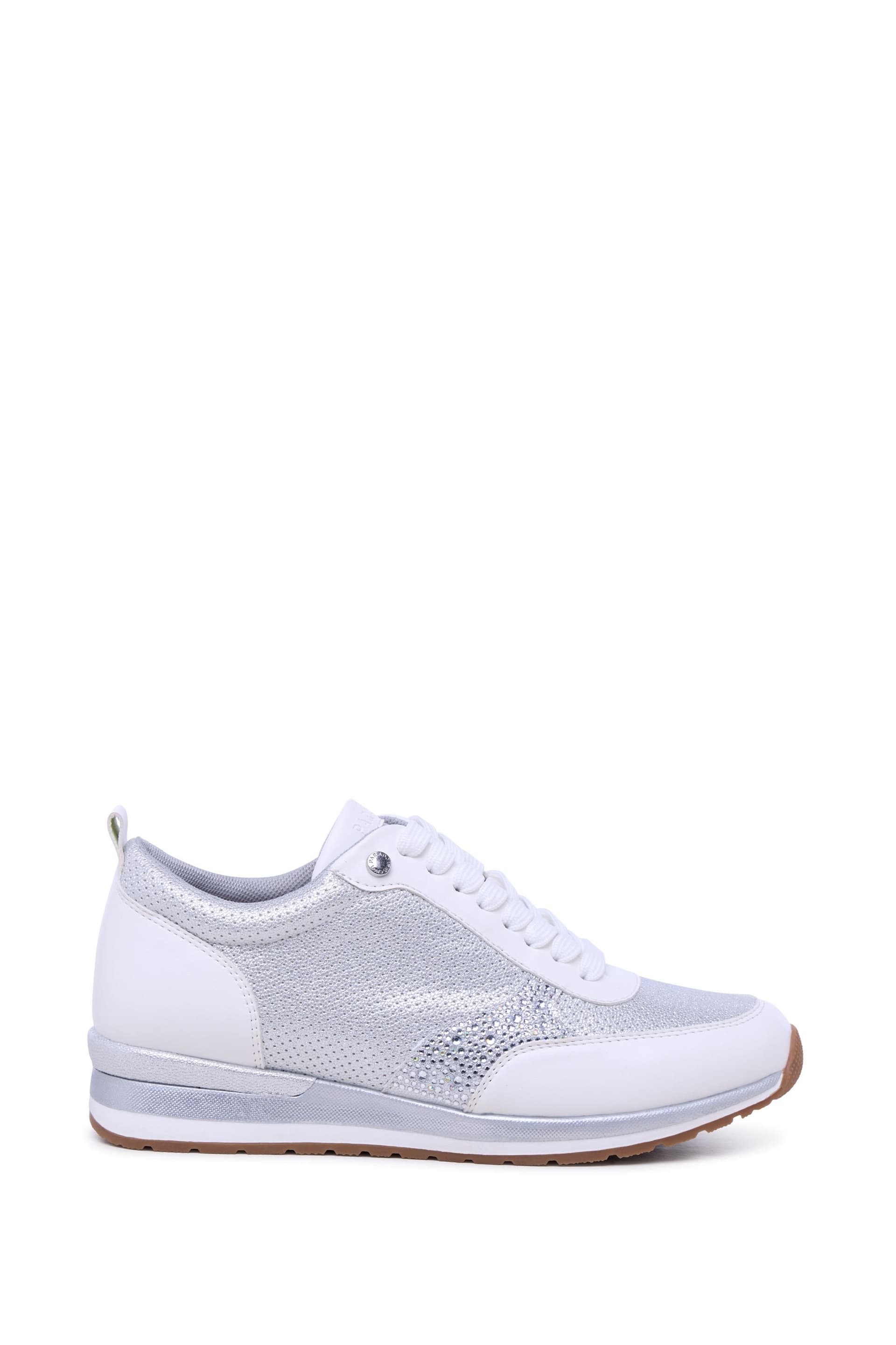 Paradox London Paradox London Women's Zerina Embellished Trainers in White