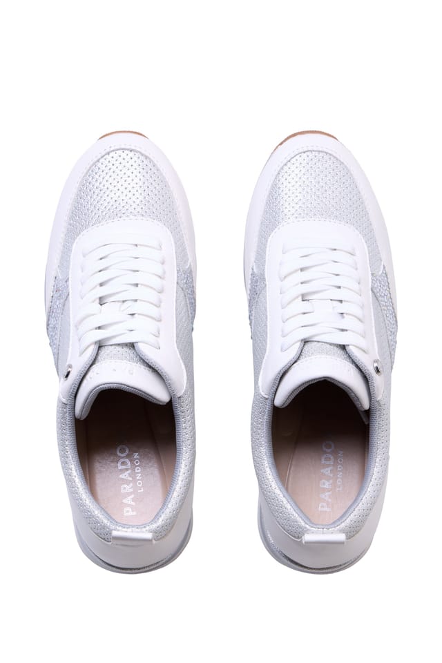 Paradox London Paradox London Women's Zerina Embellished Trainers in White - 3