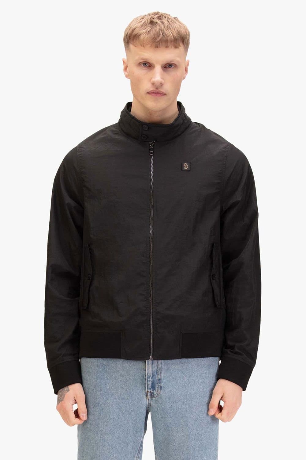 Luke 1977 Luke 1977 Men's Miller Crinkle Harrington Jacket in Black