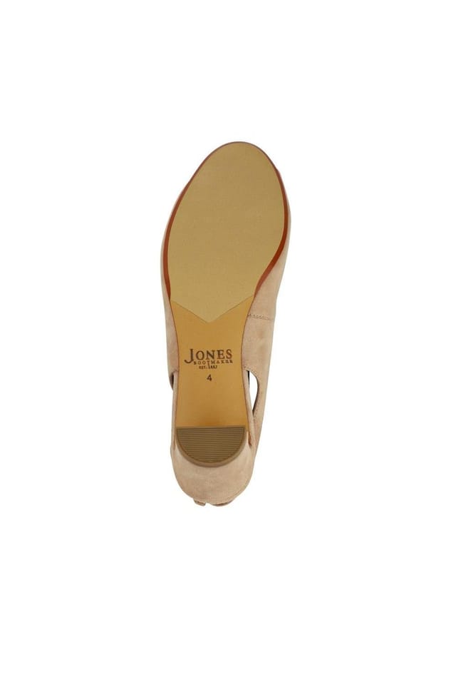 Jones Bootmaker Jones Bootmaker Women's Xiomara Leather Slingback Court Shoes in Beige - 3