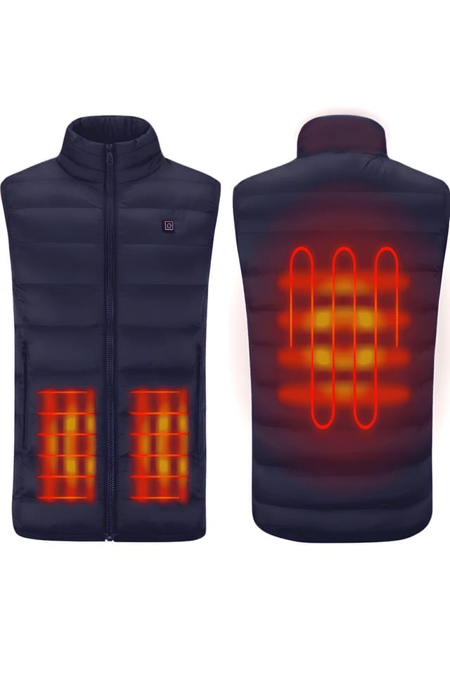 Anniou Anniou Women's Women's Navy Heated Gilet - 2