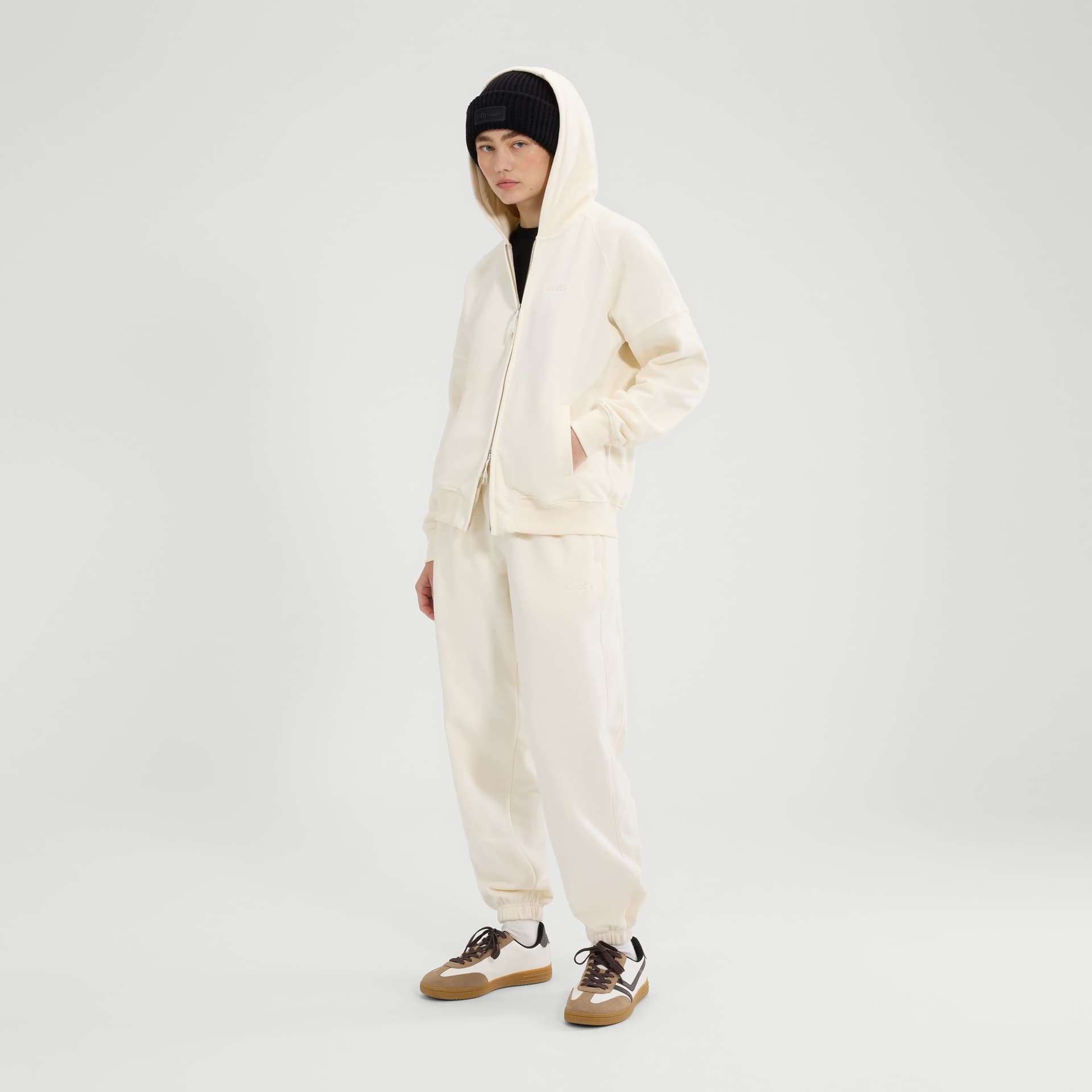 Ellesse Ellesse Women's Pianella FZ Hoodie in Off-White