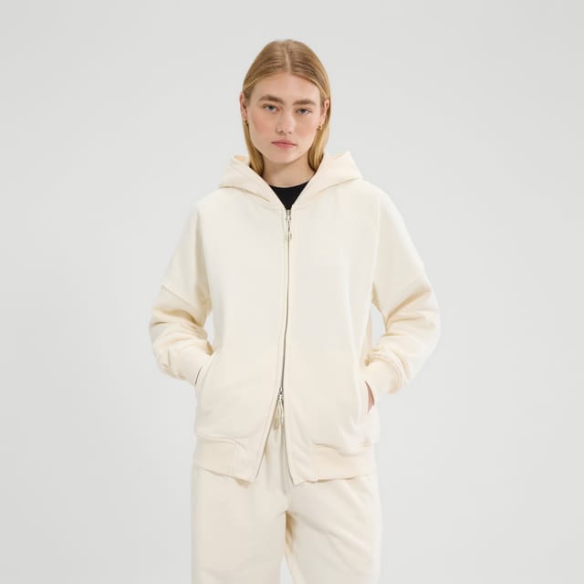 Ellesse Ellesse Women's Pianella FZ Hoodie in Off-White - 2