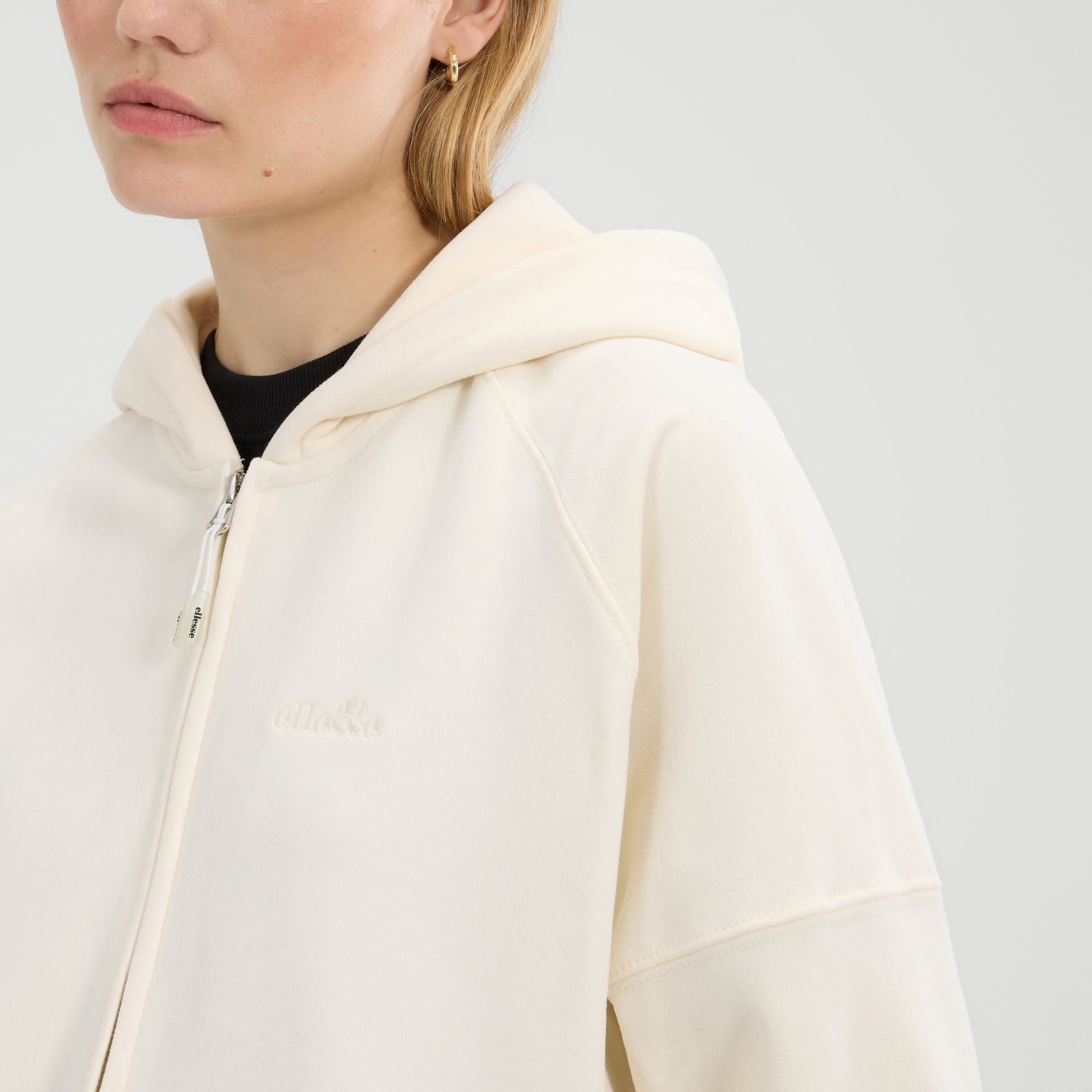 Ellesse Ellesse Women's Pianella FZ Hoodie in Off-White - 4