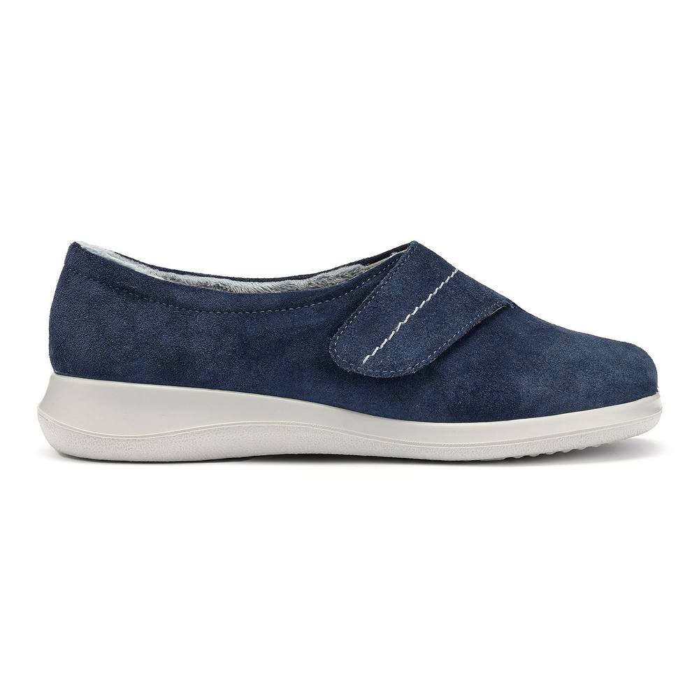 Hotter Hotter Women's Wide Fit 'Wrap' Slippers in Dark Navy - 3