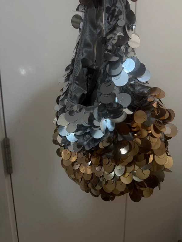 ASOS Gold and silver sequin party bag