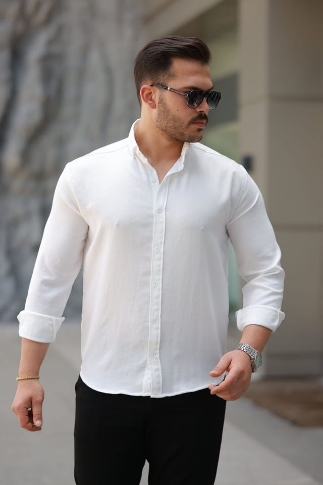 Janes Janes Men's Regular Fit Shirt in White - 2