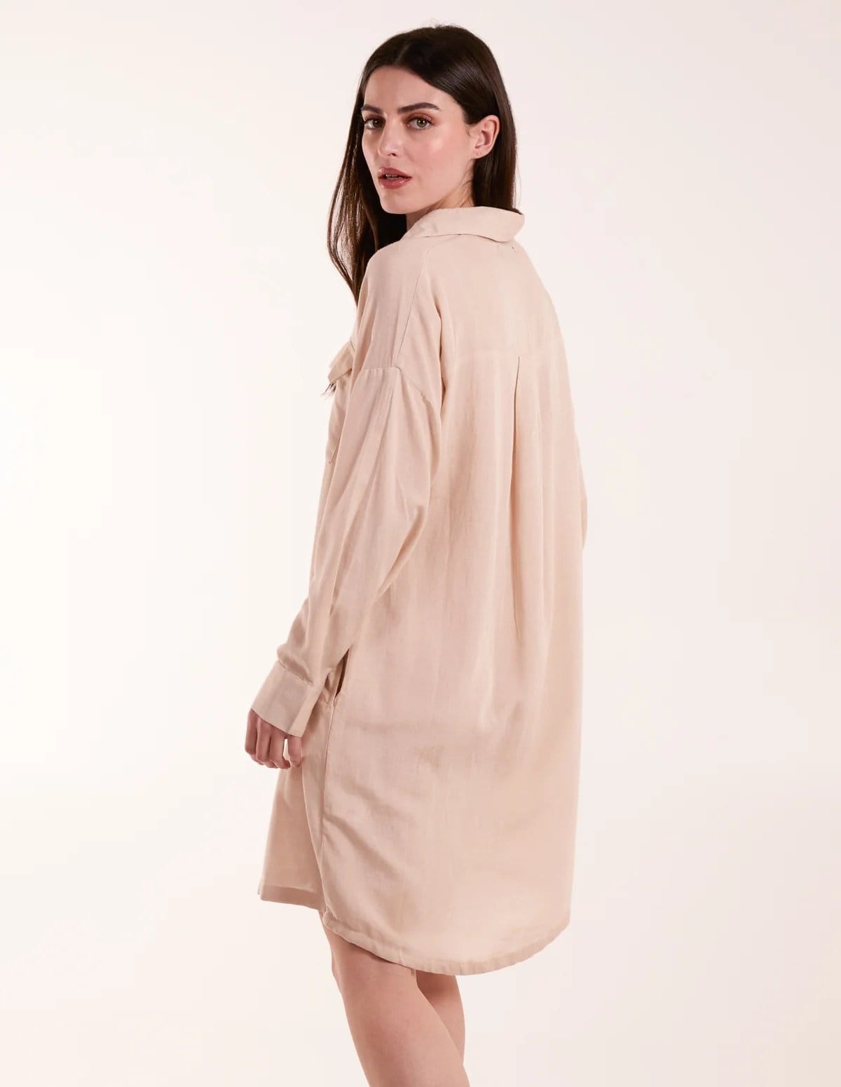 Blue Vanilla Utility Shirt Dress - 4